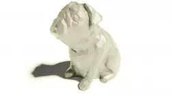 Josef Prusa's pug Buddy Low Poly