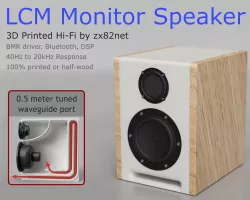 LCM Monitor Speaker - 40Hz waveguide - Bluetooth - DSP