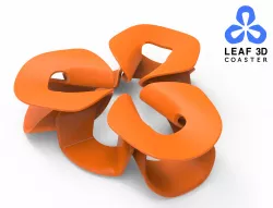Leaf 3D Coaster