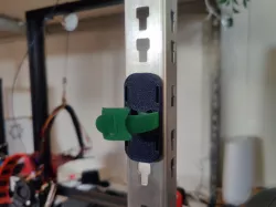 Magnetic cable tie holder