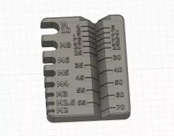 Metric Bolt Measuring Jig