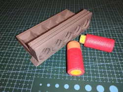 Nerf MEGA half dart cutting jig