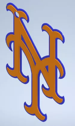 New York Mets Keychain