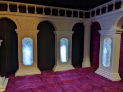 Overlord bookshelf diorama architecture