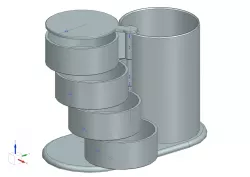 Pen Cup with Sorting Compartments