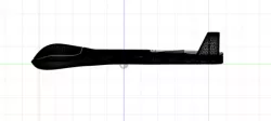 "Predator" V4-1 Wings with carbon rod and hole for cables