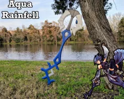 Rainfell Keyblade (Aqua's Keyblade) - Kingdom Hearts Birth By Sleep