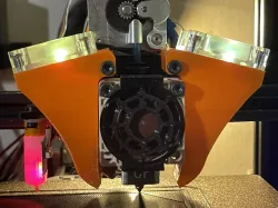 REMIXED Creality Spider hotend -  Lightweight DualFanShroud for Micro Swiss DD Extruder