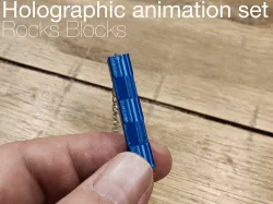 Rocks Blocks. Jewelry with the illusion of movement
