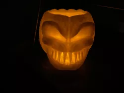 Scary Lithophane Jack-O-Lantern