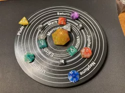 Solar System Dice Display
