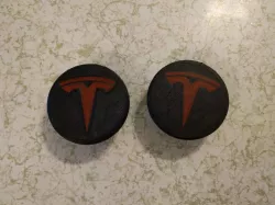 Tesla Wheel Center Cap - Color Inset