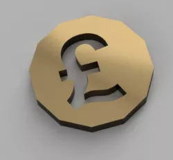 Trolley tokens - £1 (GBP pound)