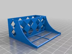 Universal Deck/card holder and discard pile (no supports required)
