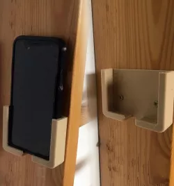 Wall phone holder