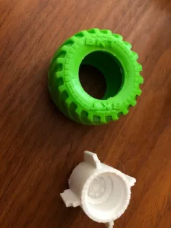 Wheel hub for a 1:64 Hot Wheels Monster Truck