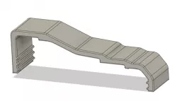 Window trim clip for room darkening curtains