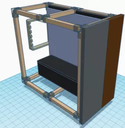 Wood Dowel PC Case Brackets (1/2")