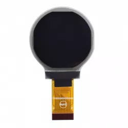 1.18" 128 x 128 Round Monochrome Graphic OLED - MCU,SPI,I2C