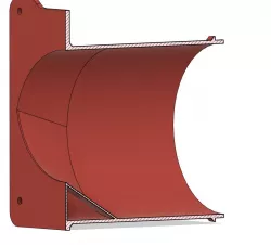 100 mm deviated Air Duct