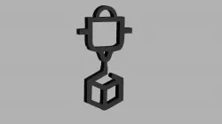 3D PRINT EXTRUDER KEYCHAIN