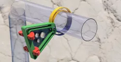 3d printable Fume extract  and cable mount with .step files
