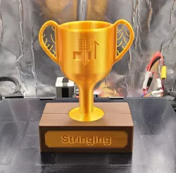 3D Printing Trophy: Stringing