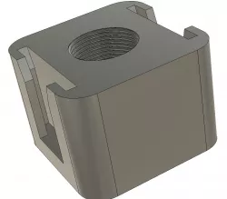 5/8"-27 Dual Cold Shoe Mount Microphone Adapter