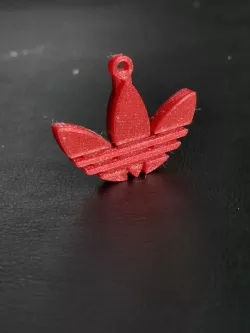 Adidas logo keychain