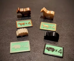 Agricola All Creatures Big and Small Animal Tokens