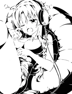Anime Girl stencil