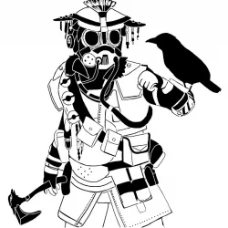 Apex Legends Bloodhound stencil 2