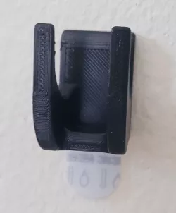 Bike helmet hook for command strips