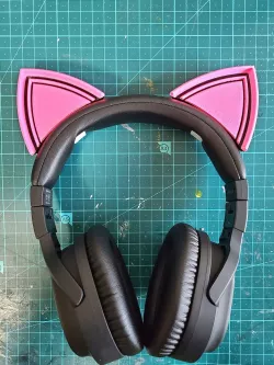 blue archive nekomimi headphone