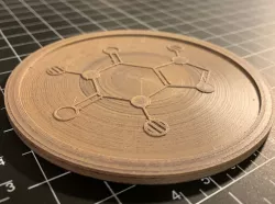 Caffeine Molecule Coaster
