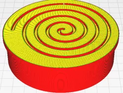 Circle Cookie Cutter with Spiral Press