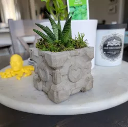 Companion Cube planter mold