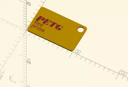 customizable filament sample swatches