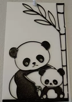 Cute Panda Family - 3d Print Ready
