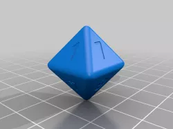 D8 round corners stencil parametric nums