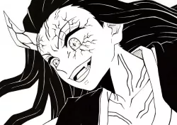 Demon Slayer  - Oni Nezuko - Chibi 2D wall art