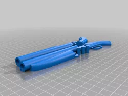 Double Barrel shotgun money holder V1