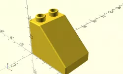 Duplo brick generator - sloped bricks and roofs
