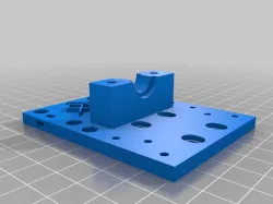 E3D V6 Mounting Plate for Anet A8 (fixed nut traps)