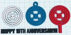 Hackaday Gimbal Set - 10th Anniversary Edition