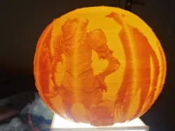 Halloween Pumpkin Lithophane - Horror Movie Characters