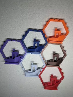 Hexagon Benchy Display