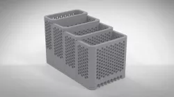 Hexagonal perforated dish washing sponge holder