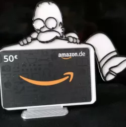 Homer Simpson gift card presenter
