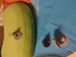 Inflatable camping pillow valve adapter